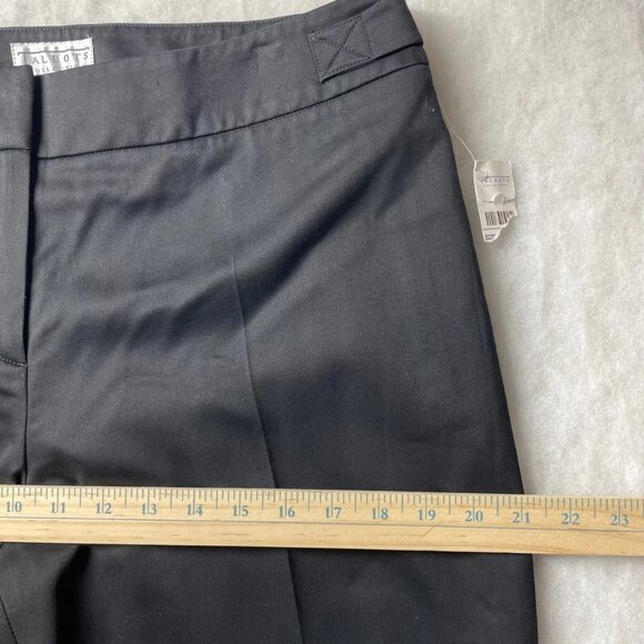 NWT Talbots Womens Black High Rise Wide Leg Polished Denim Newport Pants Size 14 - Picture 6 of 10